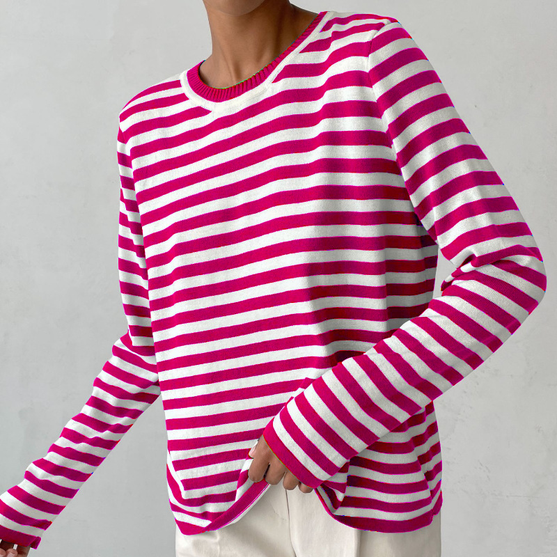 Naomi | Elegant Striped Long-Sleeve Shirt