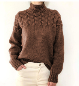 Anna | Oversized Knitted Turtleneck For Women