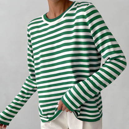 Naomi | Elegant Striped Long-Sleeve Shirt