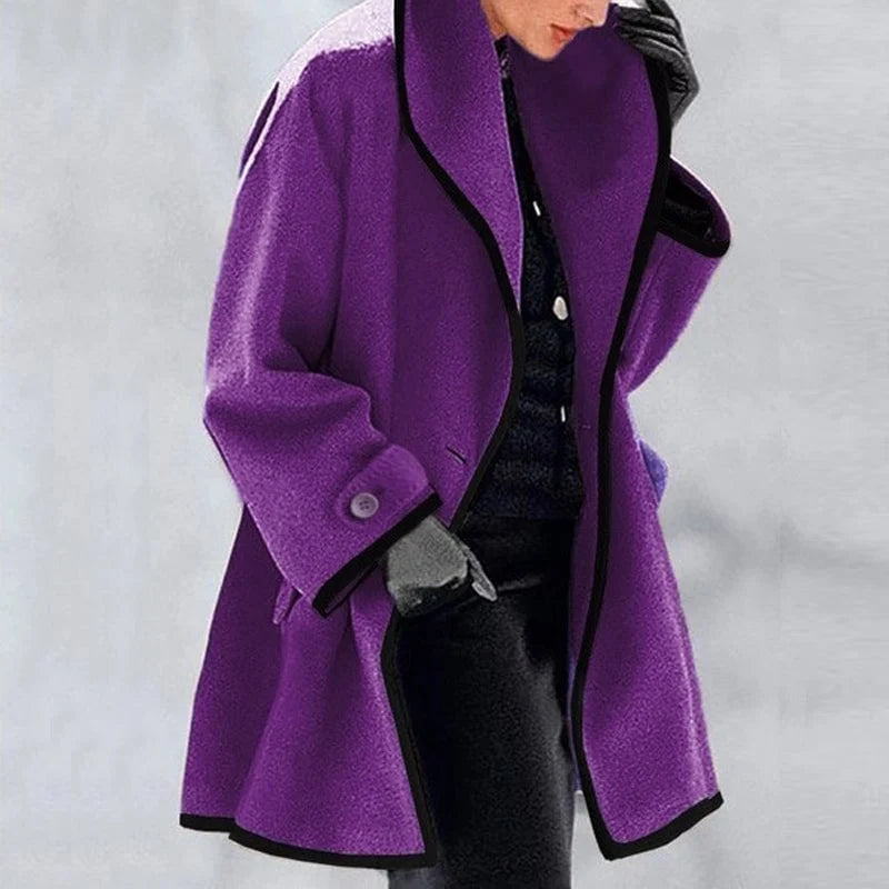 Amy | Fleece Coat With Large Collar