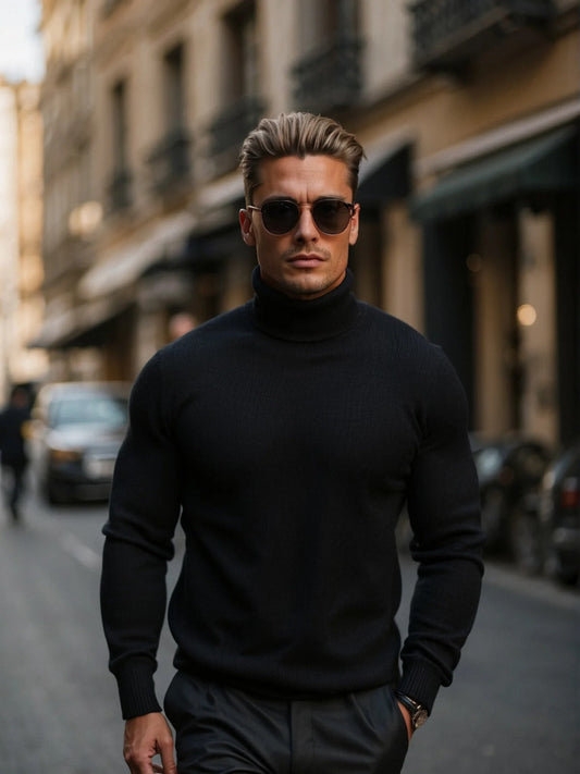 David | Chic Turtleneck For Men