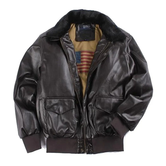 Stylish Vintage Leather Jacket For Men