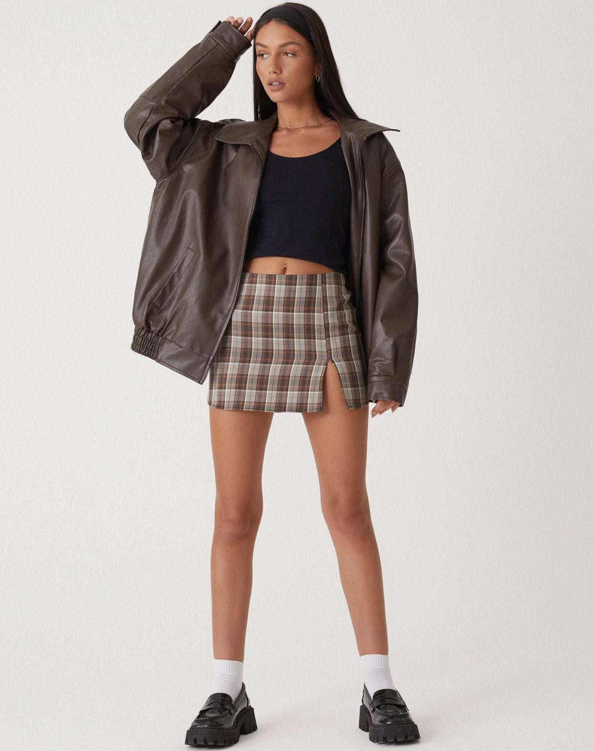 Loren | Vintage Oversized Leather Jacket